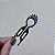 Pente hairpin Bianca m acrílico preto strass 70 051 - Imagem 3