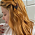 Pente hairpin Bianca g acrílico marrom strass 70 052 - Imagem 2
