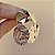 Brinco pressão metal martelado ródio semijoia BR321/49005 - Imagem 4