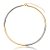 Colar choker tubo ródio e ouro semijoia 7679 - Imagem 1