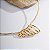Colar aro choker elos lisos ouro semijoia - Imagem 5