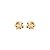 Brinco rosa ouro semijoia 24k05069 - Imagem 1