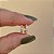Brinco argolinha zircônia ouro semijoia 24k05058 - Imagem 2
