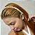 Tiara vidrilho tons marrom com branco - Imagem 1