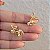 Brinco ear cuff algodão ouro semijoia - Imagem 6