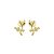 Brinco ear cuff algodão ouro semijoia - Imagem 1