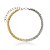 Colar choker pipoca grossa ouro e ródio semijoia CLR 1558 A - Imagem 1