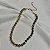 Colar choker esferas ouro e ródio semijoia C966 - Imagem 3