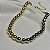 Colar choker esferas ouro e ródio semijoia C966 - Imagem 5