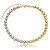 Colar choker esferas ouro e ródio semijoia C966 - Imagem 1