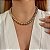 Colar choker esferas ouro e ródio semijoia C966 - Imagem 2