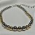 Colar choker esferas ouro e ródio semijoia CLR 1827 A - Imagem 6