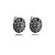 Brinco pressão pizza zircônia ródio negro semijoia 519009506 - Imagem 1