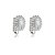 Brinco pressão oval zircônia ródio semijoia 512009642 - Imagem 1