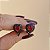 Brinco pressão coração cristal vermelho ródio negro semijoia 596009544 - Imagem 3