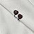 Brinco pressão coração cristal vermelho ródio negro semijoia 596009544 - Imagem 2