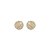 Brinco pizza p zircônia ouro semijoia 16k04001 - Imagem 1