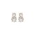Brinco zircônia dupla ouro semijoia 23k10013 - Imagem 1