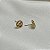 Brinco flor zircônia ouro semijoia 24a01042 - Imagem 4