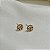 Brinco flor zircônia ouro semijoia 24a01042 - Imagem 7