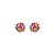 Brinco mini flor zircônia colorida prata 925 4744805 - Imagem 1