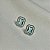 Brinco retangular zircônia cristal azul acqua prata 925 6093305 - Imagem 3