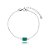 Pulseira cristal verde esmeralda prata 925 6170805 - Imagem 1