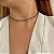 Colar aro choker zircônia ródio negro semijoia 7763 - Imagem 2
