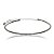 Colar aro choker zircônia ródio negro semijoia 7763 - Imagem 1