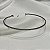 Colar Aro Choker Zircônia Ródio Negro Claro Semijoia 7763 - Imagem 5