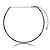Colar aro choker zircônia black ródio negro semijoia 7763 - Imagem 4