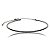 Colar aro choker zircônia black ródio negro semijoia 7763 - Imagem 1