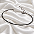 Colar Aro Choker Zircônia Black Ródio Negro Semijoia 7763 - Imagem 1
