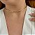 Colar aro choker canutilho metal ouro semijoia 9791 - Imagem 2