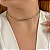 Colar aro choker canutilho metal ródio semijoia 9791 - Imagem 4