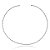 Colar aro choker canutilho metal ródio semijoia 9791 - Imagem 1