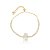 Pulseira gravatinha zircônia gota ouro semijoia 376 - Imagem 1
