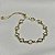 Pulseira gravatinha cristais ouro semijoia 507 - Imagem 4