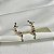 Brinco ear cuff zircônias coloridas ouro semijoia E221004 - Imagem 7