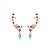 Brinco ear cuff zircônias coloridas ouro semijoia E221004 - Imagem 1