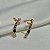 Brinco ear cuff zircônias coloridas ouro semijoia E10186 - Imagem 7