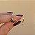 Brinco ear cuff gotinhas zircônias coloridas ouro semijoia E2577 - Imagem 6