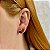 Brinco ear cuff gotinhas zircônias coloridas ouro semijoia E2577 - Imagem 2