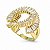 Anel círculo zircônia ouro semijoia JZ-240222 - Imagem 1
