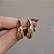 Brinco ear hook metal liso ouro semijoia - Imagem 4