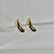 Brinco ear hook metal liso ouro semijoia - Imagem 7