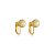 Brinco pressão esfera p ouro semijoia 6180805 - Imagem 1