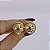 Brinco pressão meia esfera lisa g ouro semijoia 5906105 - Imagem 3