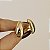 Brinco pressão gota metal liso ouro semijoia 6180505 - Imagem 5