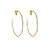 Brinco pressão argola fina g ouro semijoia 6182705 - Imagem 1
